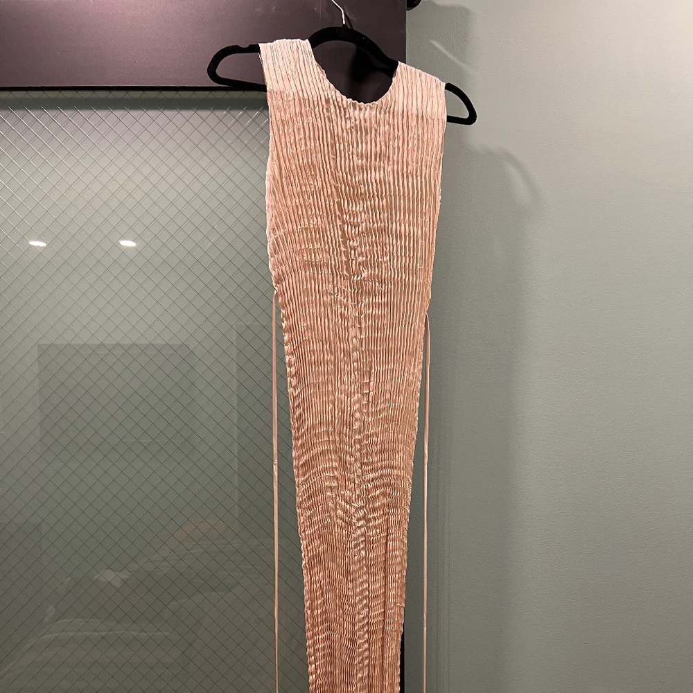 Theory Crinkle Dress in Satin